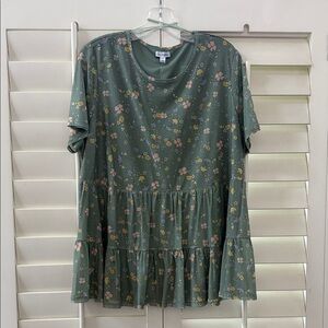 love, Fire Sage Floral blouse
